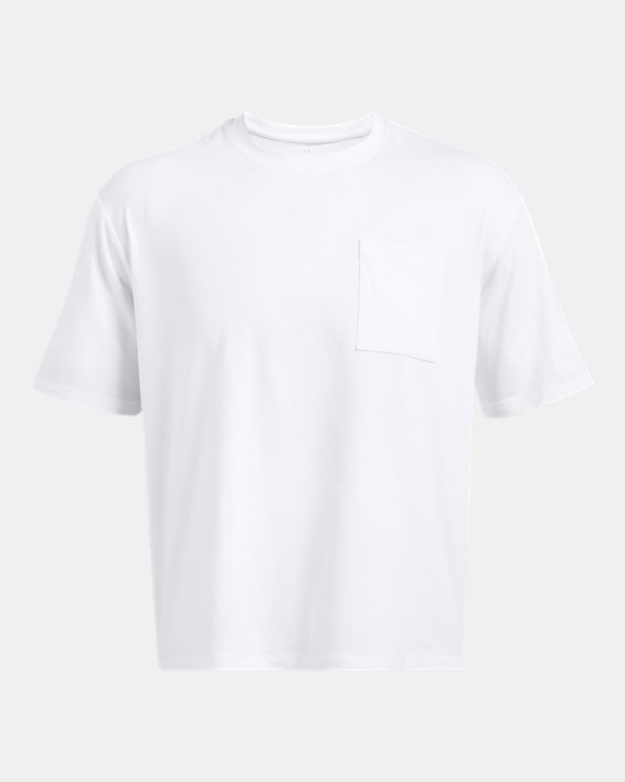 Men's UA Meridian Pocket Short Sleeve in White image number 3